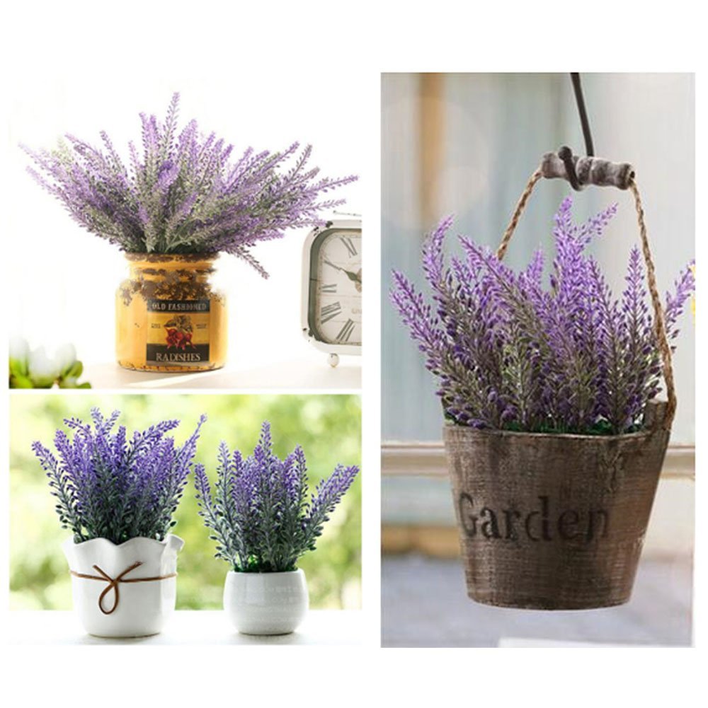 Pack de 4 ramilletes de flor de lavanda.