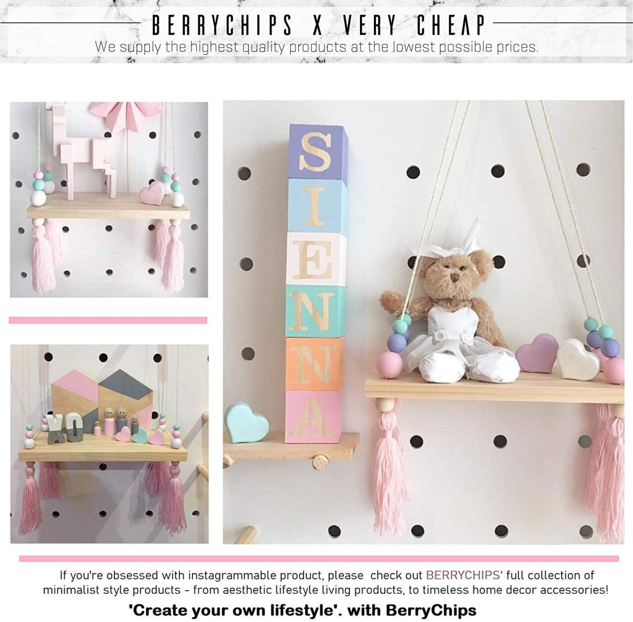 Estantería flotante de estilo nórdico. - La casita de Odette