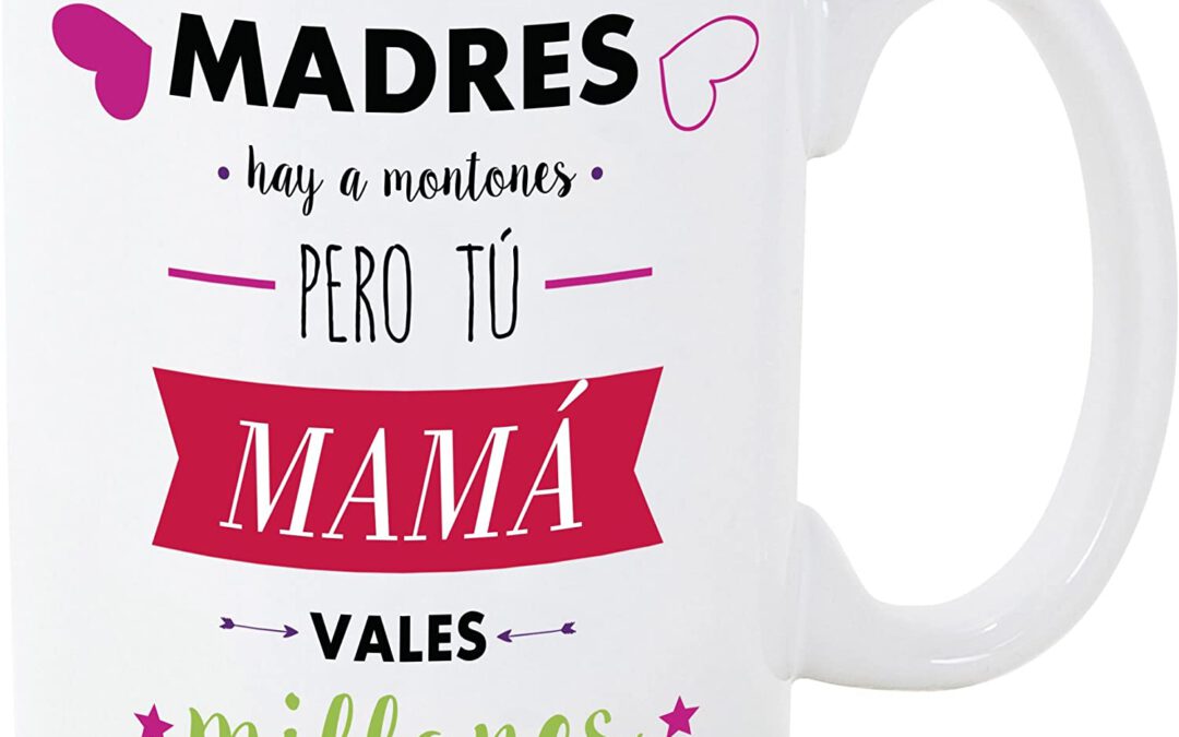 Tazas de cerámica con mensaje para mamá